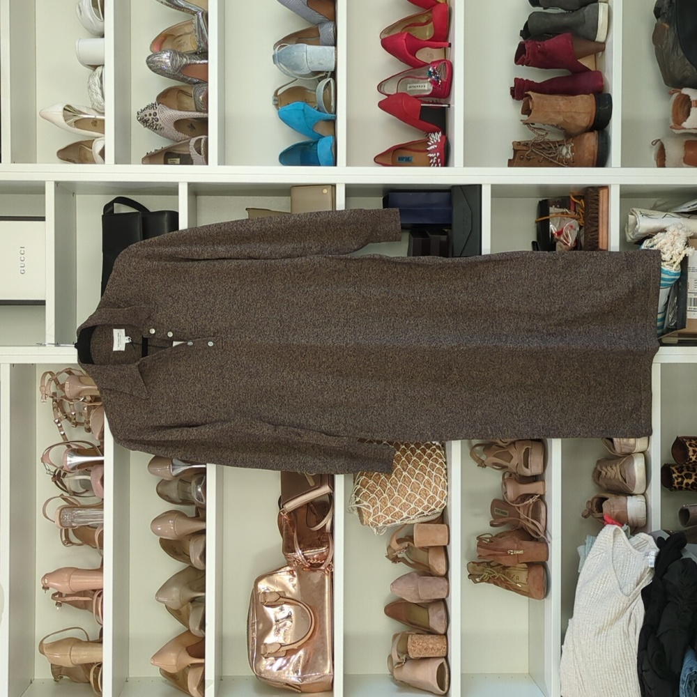 Polo collared midi/maxi sweater dress